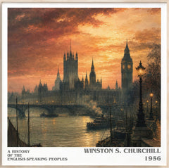 History of the English-Speaking Peoples Literary Art Print by Winston S. Churchill