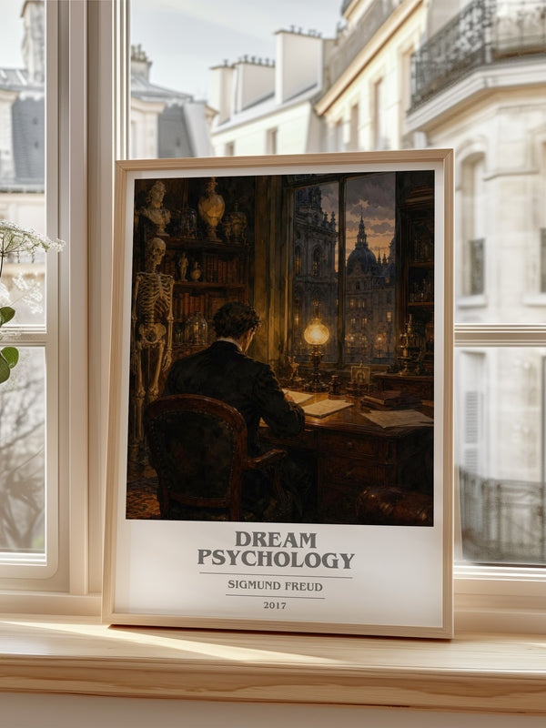 Dream Psychology book cover poster colour and style options – Sigmund Freud book art
