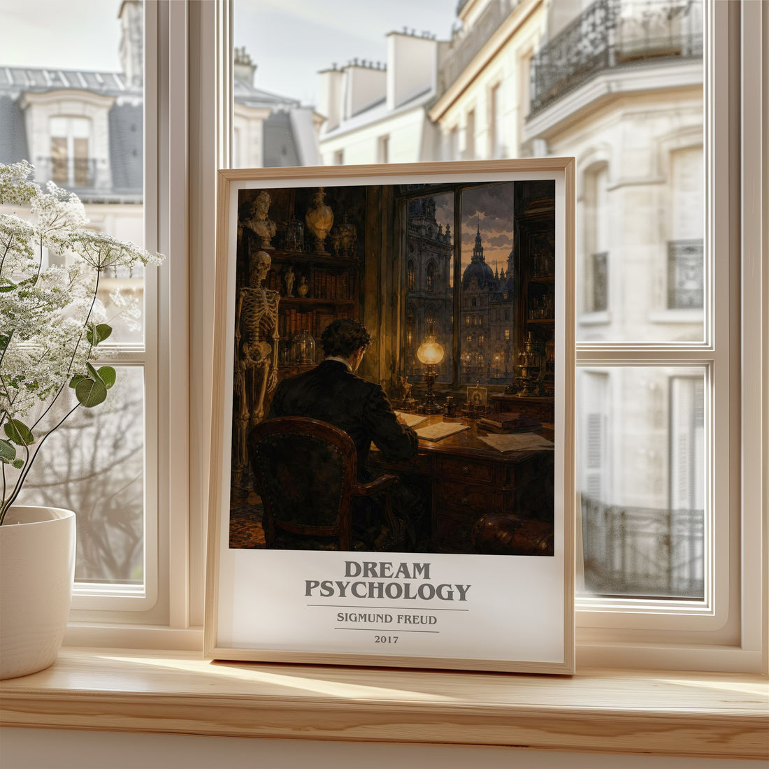 Dream Psychology book cover poster colour and style options – Sigmund Freud book art (mockup)