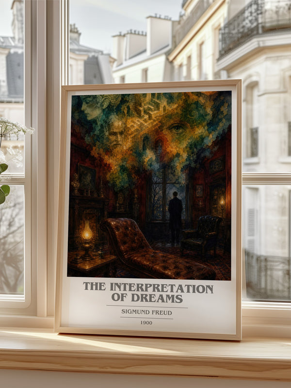 The Interpretation of Dreams book cover poster colour and style options – Sigmund Freud book art