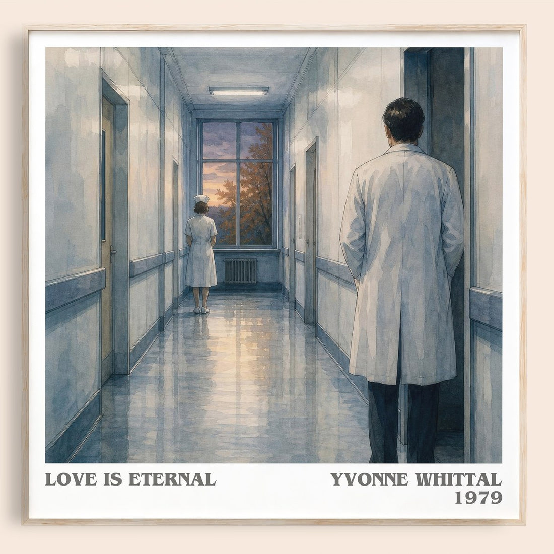 Love is Eternal literary book poster by Yvonne Whittal – framed literary art print
