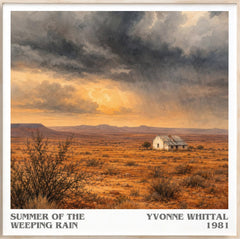 Summer of the Weeping Rain Literary Art Print by Yvonne Whittal