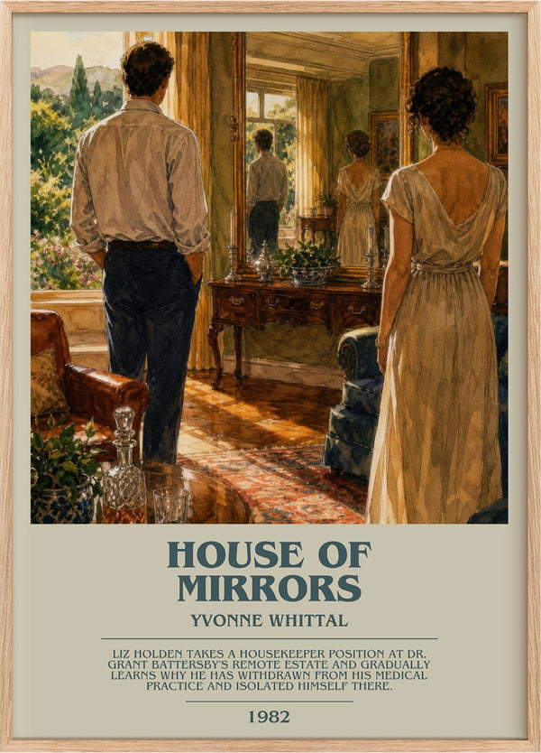 House of Mirrors Bookish Wall Art by Yvonne Whittal
