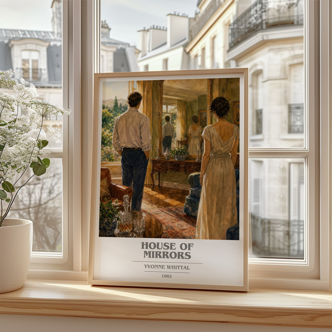 House of Mirrors book cover poster colour and style options – Yvonne Whittal book art