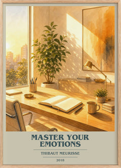 Master Your Emotions Book Cover Poster by Thibaut Meurisse