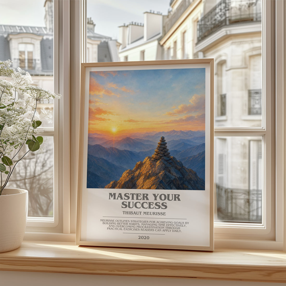 Master Your Success bookish poster colour and style options – Thibaut Meurisse book art