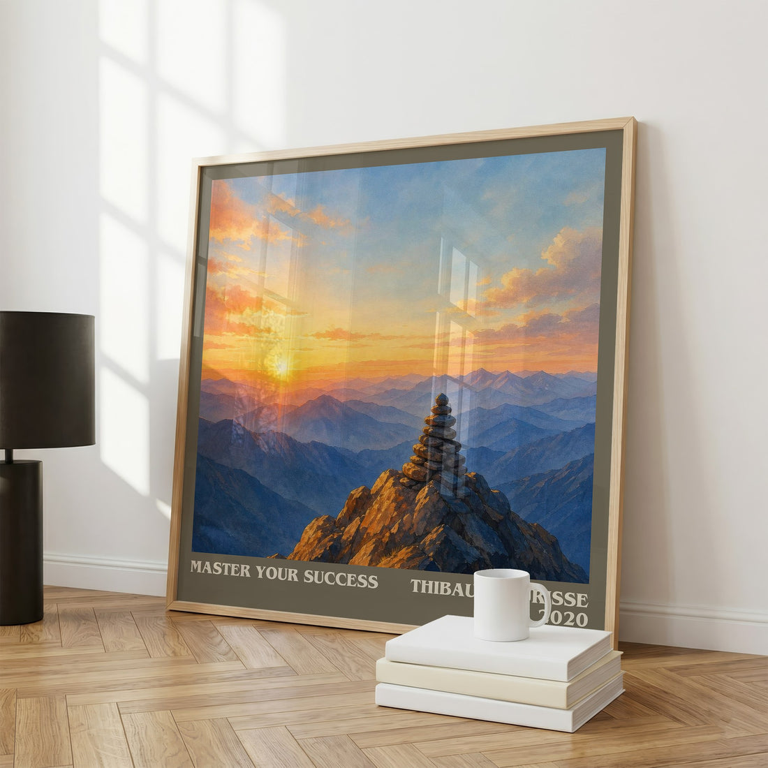 Master Your Success literary print framed by window – literary home decor