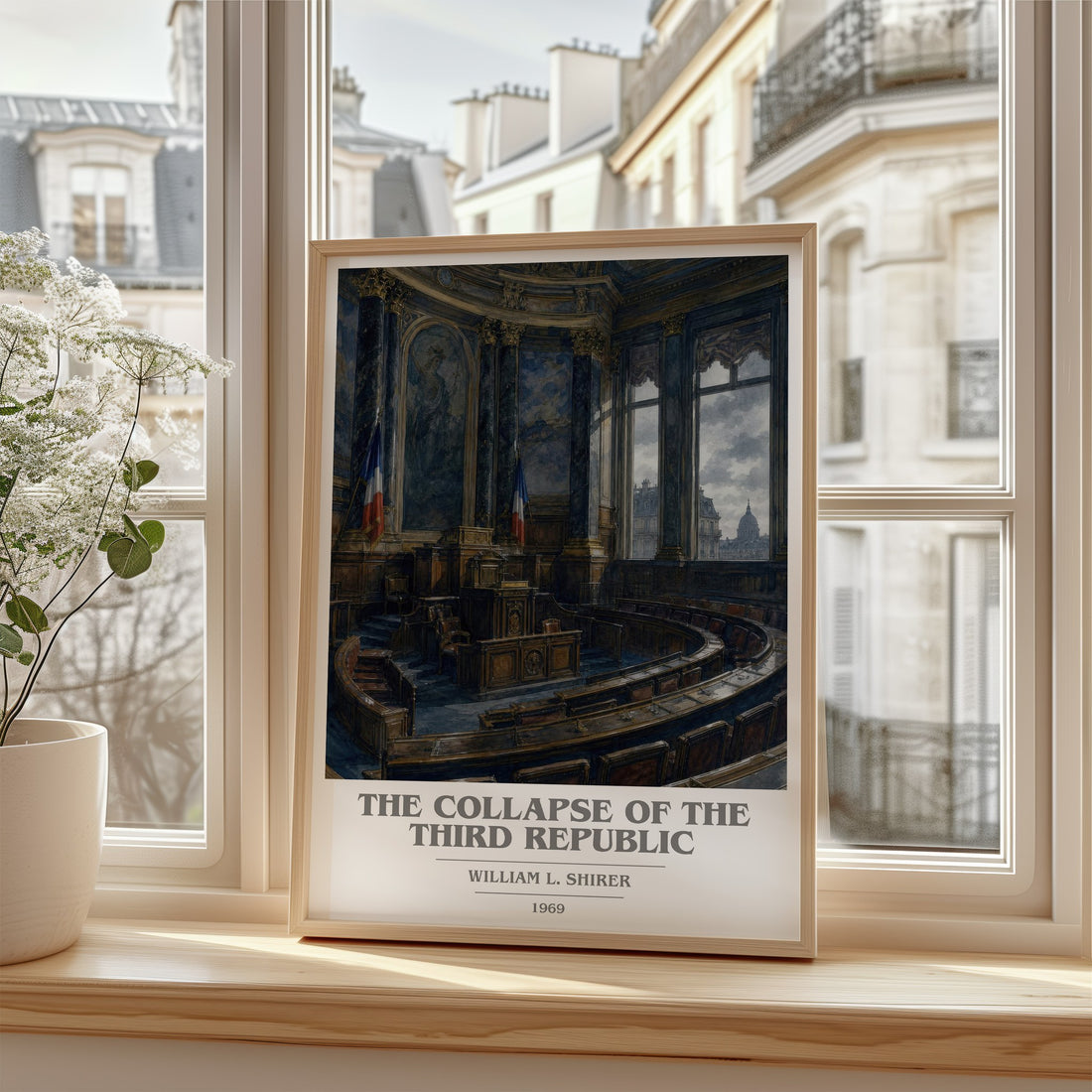 The collapse of the Third Republic book cover poster colour and style options – William L. Shirer book art