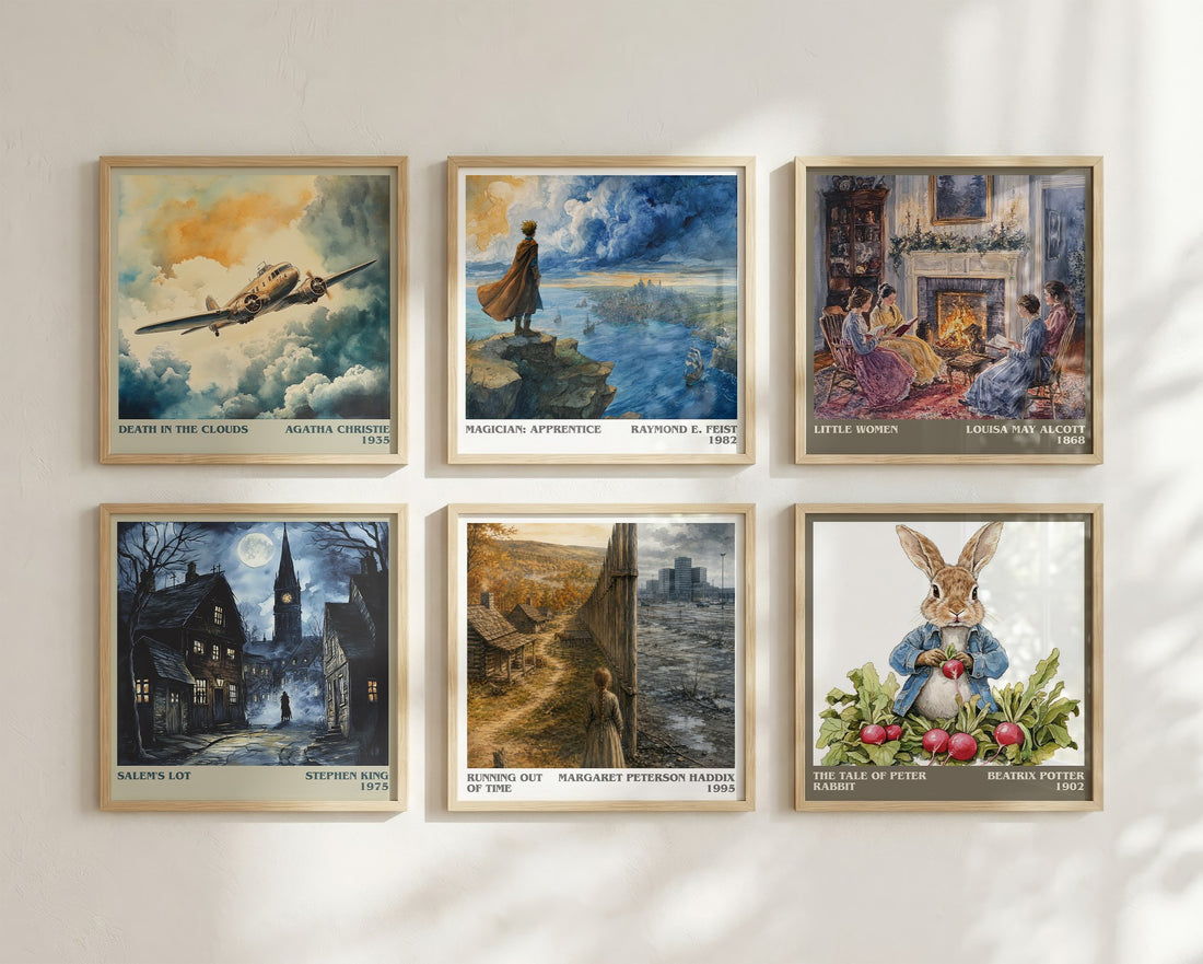 Running Out of Time literary art print colour and style options – Margaret Peterson Haddix book art