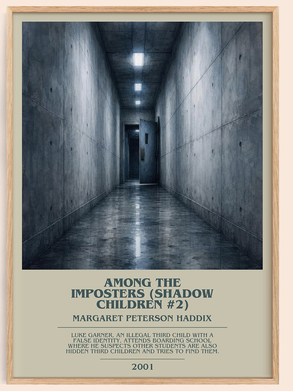 Among the Imposters (Shadow Children #2) Bookish Wall Art by M. Haddix – framed poster