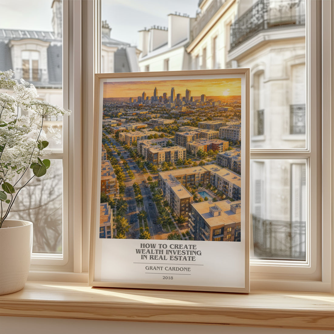 How to Create Wealth Investing in Real Estate book cover poster colour and style options – Grant Cardone book art
