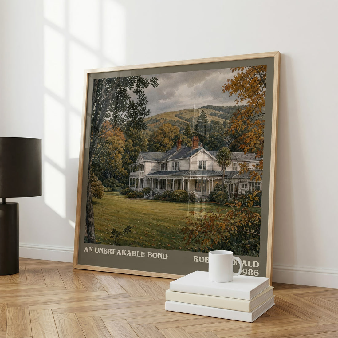 An Unbreakable Bond literary print framed by window – literary home decor
