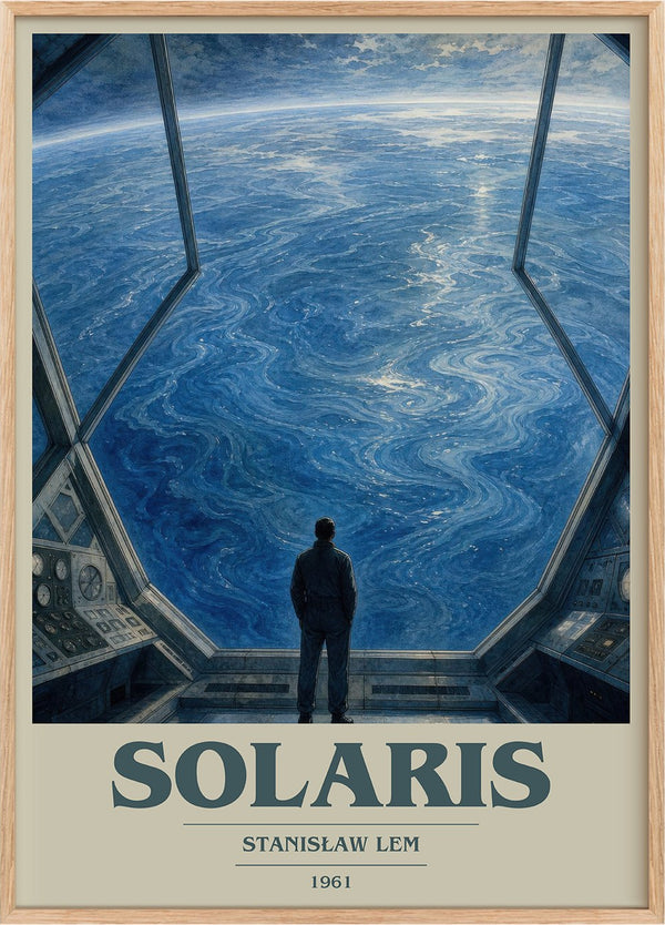 Solaris Book Cover Poster by Stanisław Lem