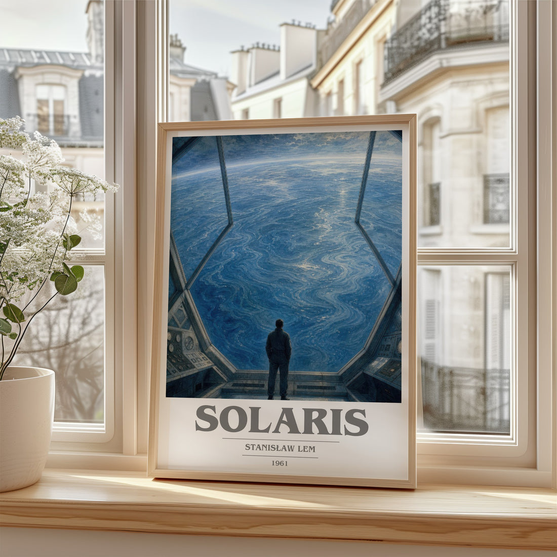 Solaris book cover poster colour and style options – Stanisław Lem book art