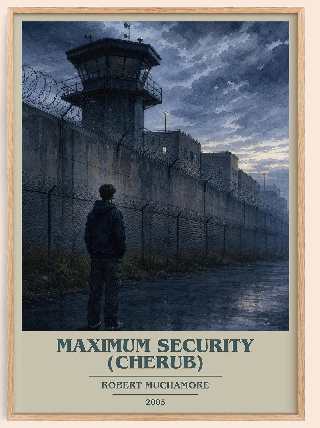 Maximum Security (CHERUB) book cover book poster by Robert Muchamore – framed literary art print