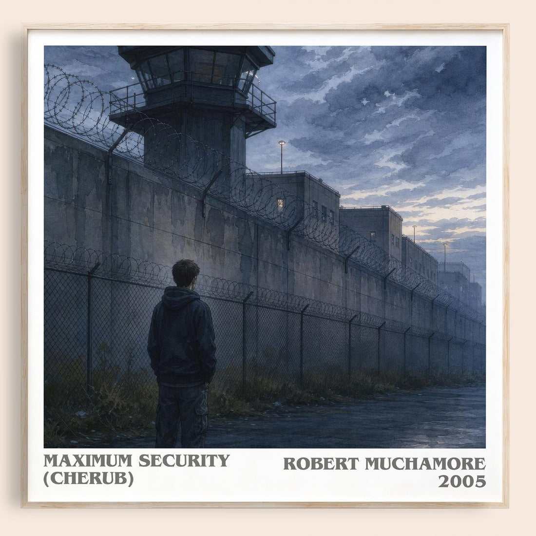 Maximum Security (CHERUB) literary book poster by Robert Muchamore – framed literary art print