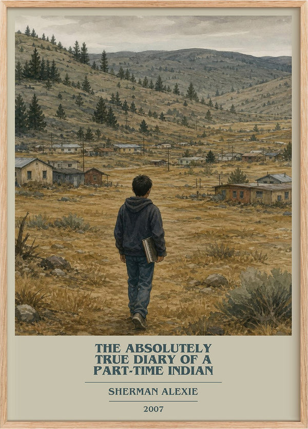 Absolutely True Diary of a Part-Time Indian Book Cover Poster by Sherman Alexie
