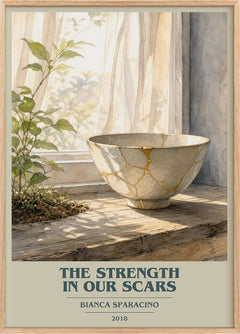 The Strength in Our Scars Book Cover Poster by Bianca Sparacino