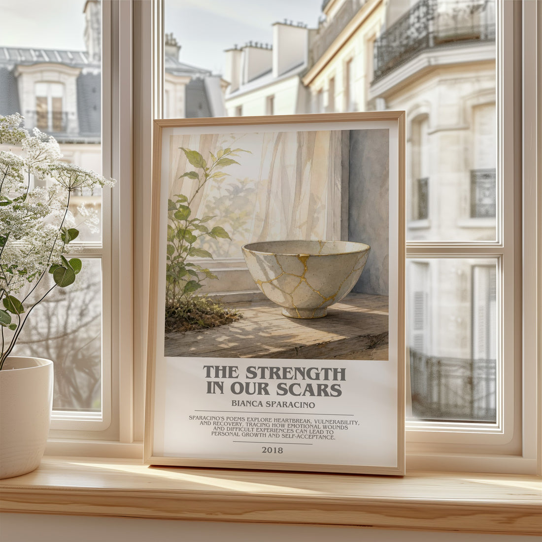 The Strength in Our Scars bookish poster colour and style options – Bianca Sparacino book art