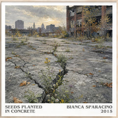 Seeds Planted in Concrete Literary Art Print by Bianca Sparacino