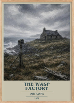 The Wasp Factory Book Cover Poster by Iain Banks