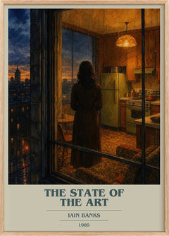 The State of the Art Book Cover Poster by Iain Banks