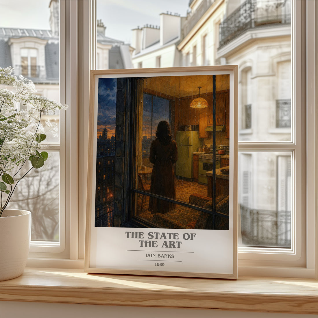 The State of the Art book cover poster colour and style options – Iain Banks book art