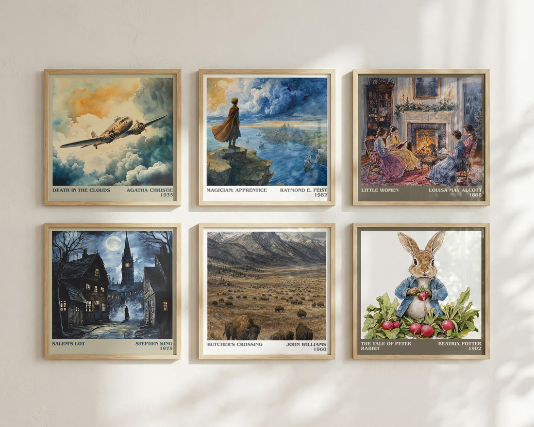 Butcher's Crossing literary art print colour and style options – John Williams book art