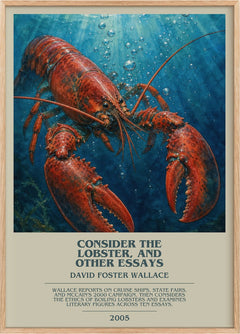 Consider the lobster, and other essays Bookish Wall Art by D. Wallace