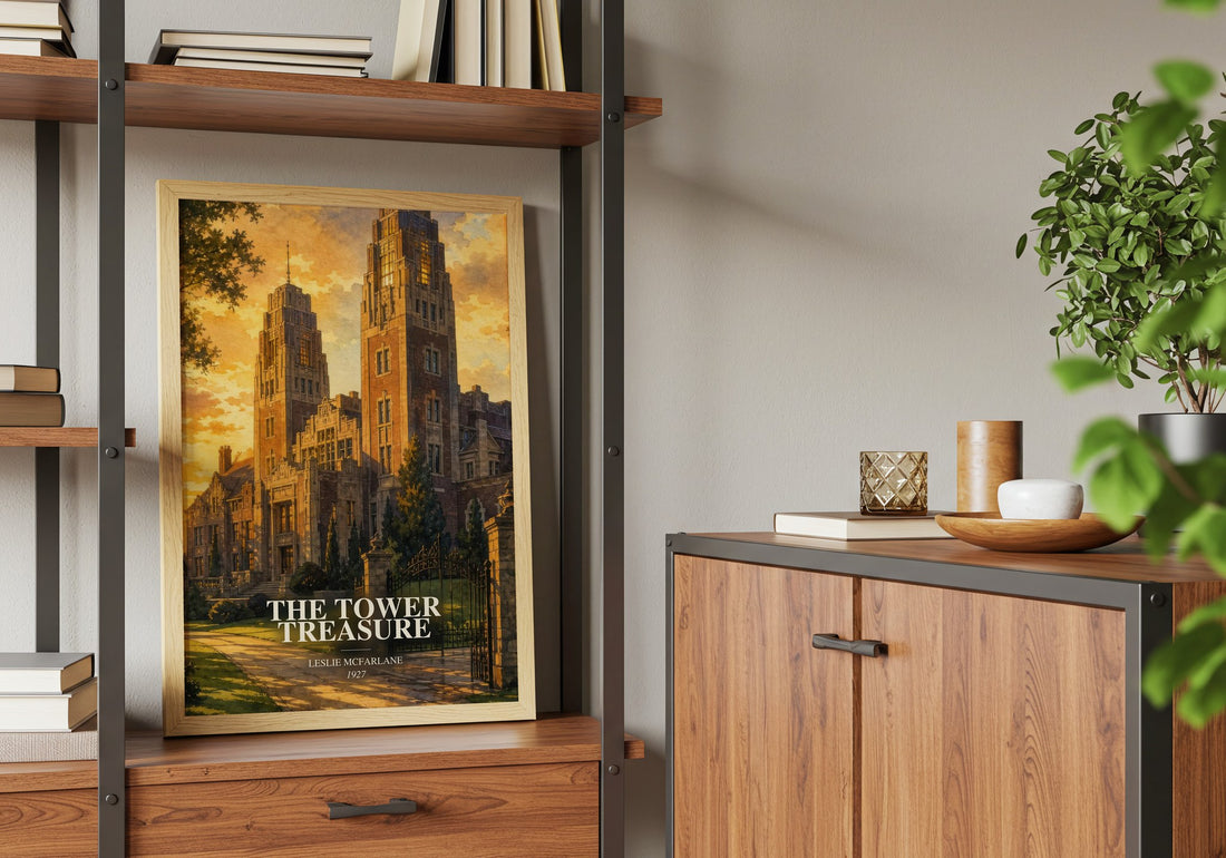 The tower treasure book watercolour illustration paper finish options – matte satin gloss