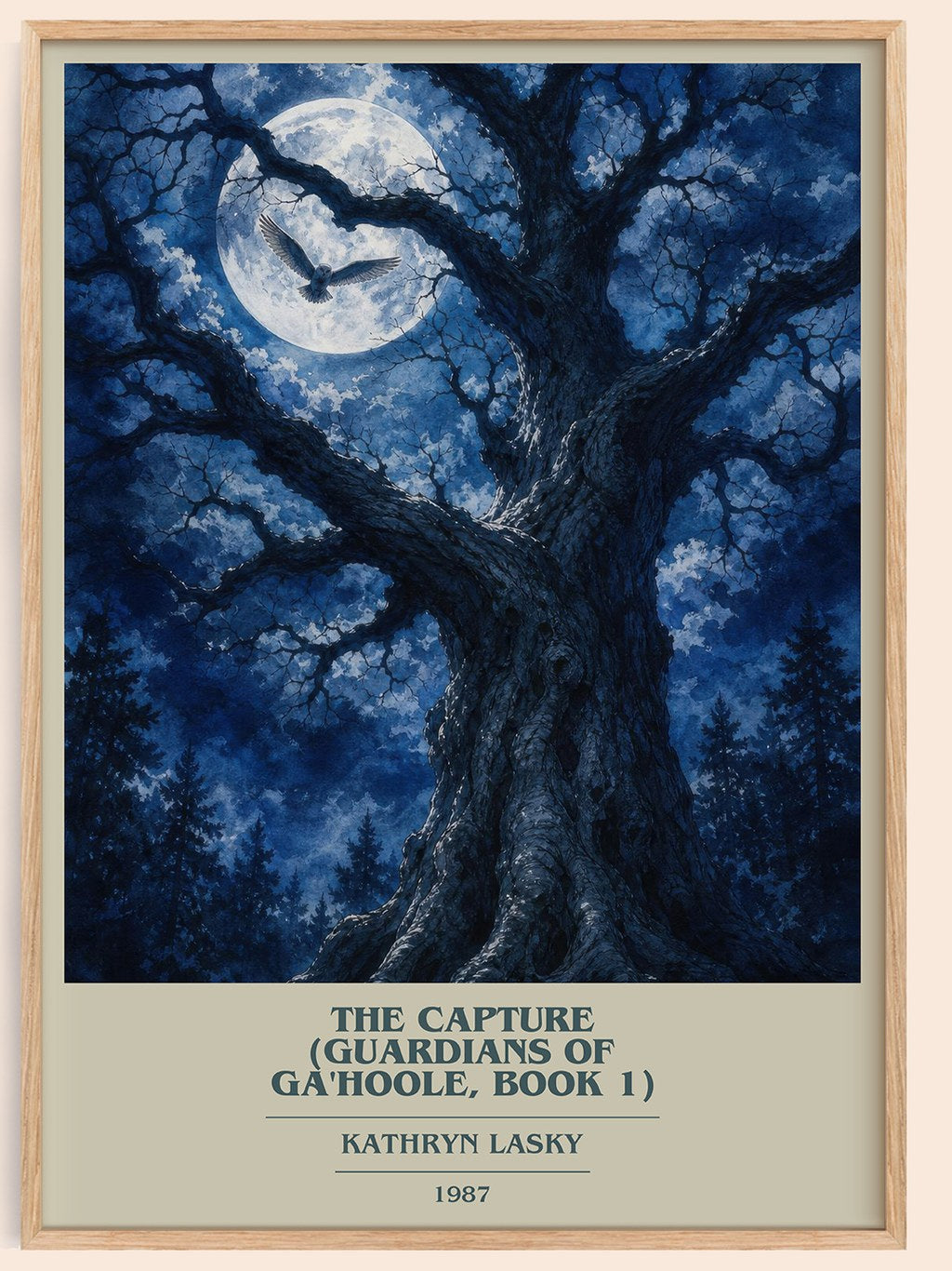 The Capture (Guardians of Ga'Hoole, Book 1) book cover book poster by Kathryn Lasky – framed literary art print