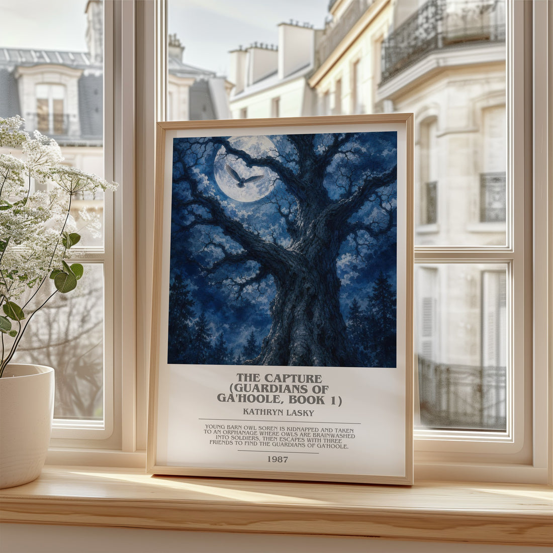 The Capture (Guardians of Ga'Hoole, Book 1) bookish poster colour and style options – Kathryn Lasky book art