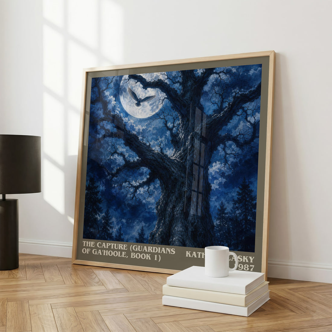 The Capture (Guardians of Ga'Hoole, Book 1) literary print framed by window – literary home decor