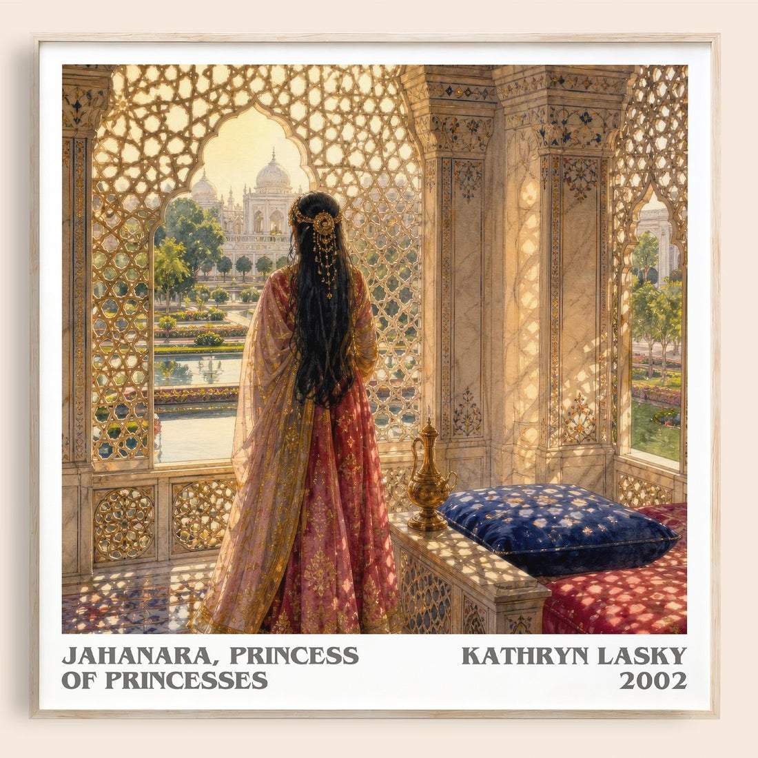 Jahanara, Princess of Princesses literary book poster by Kathryn Lasky – framed literary art print