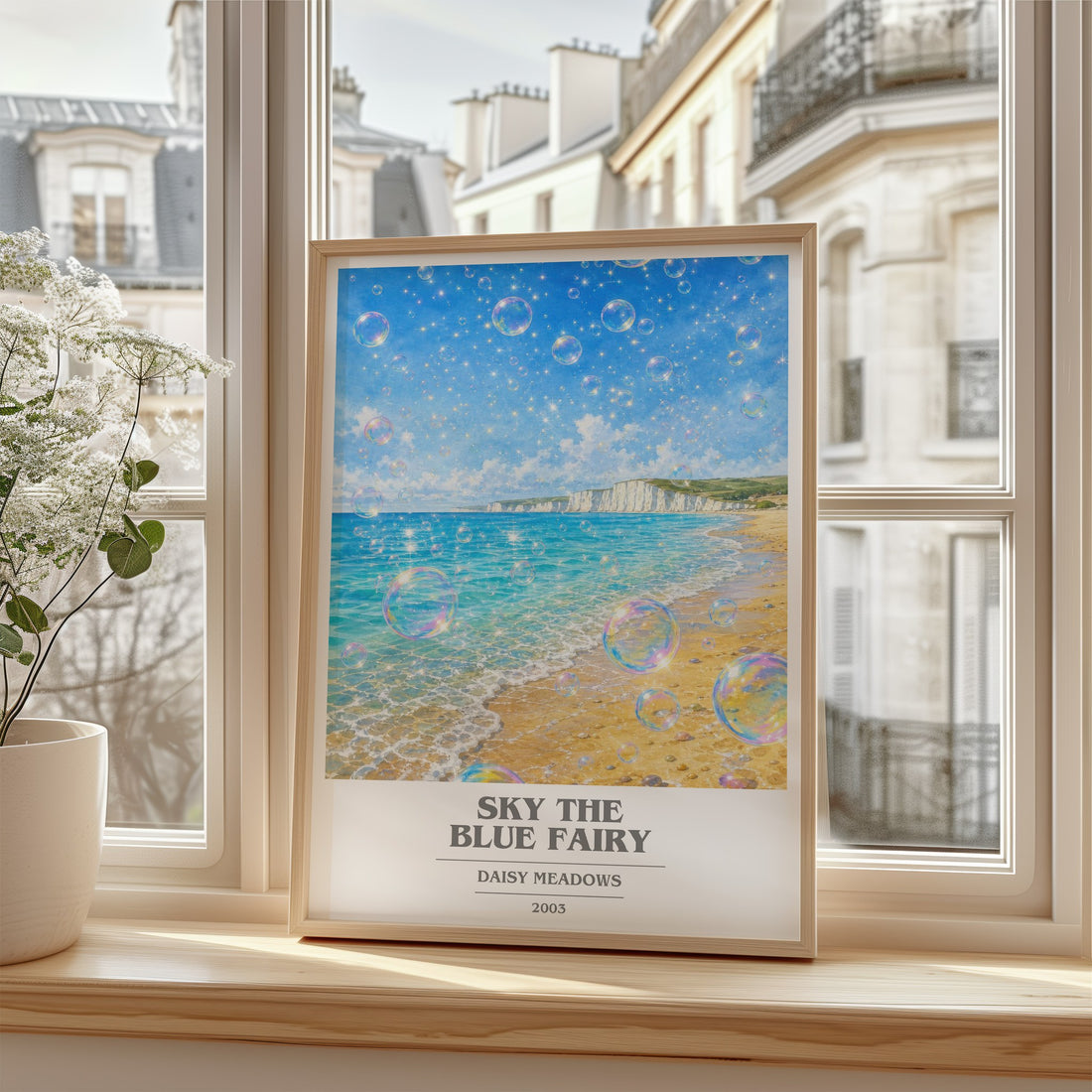 Sky the Blue Fairy book cover poster colour and style options – Daisy Meadows book art