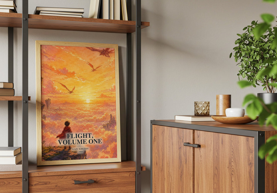 Flight, Volume One book watercolour illustration paper finish options – matte satin gloss