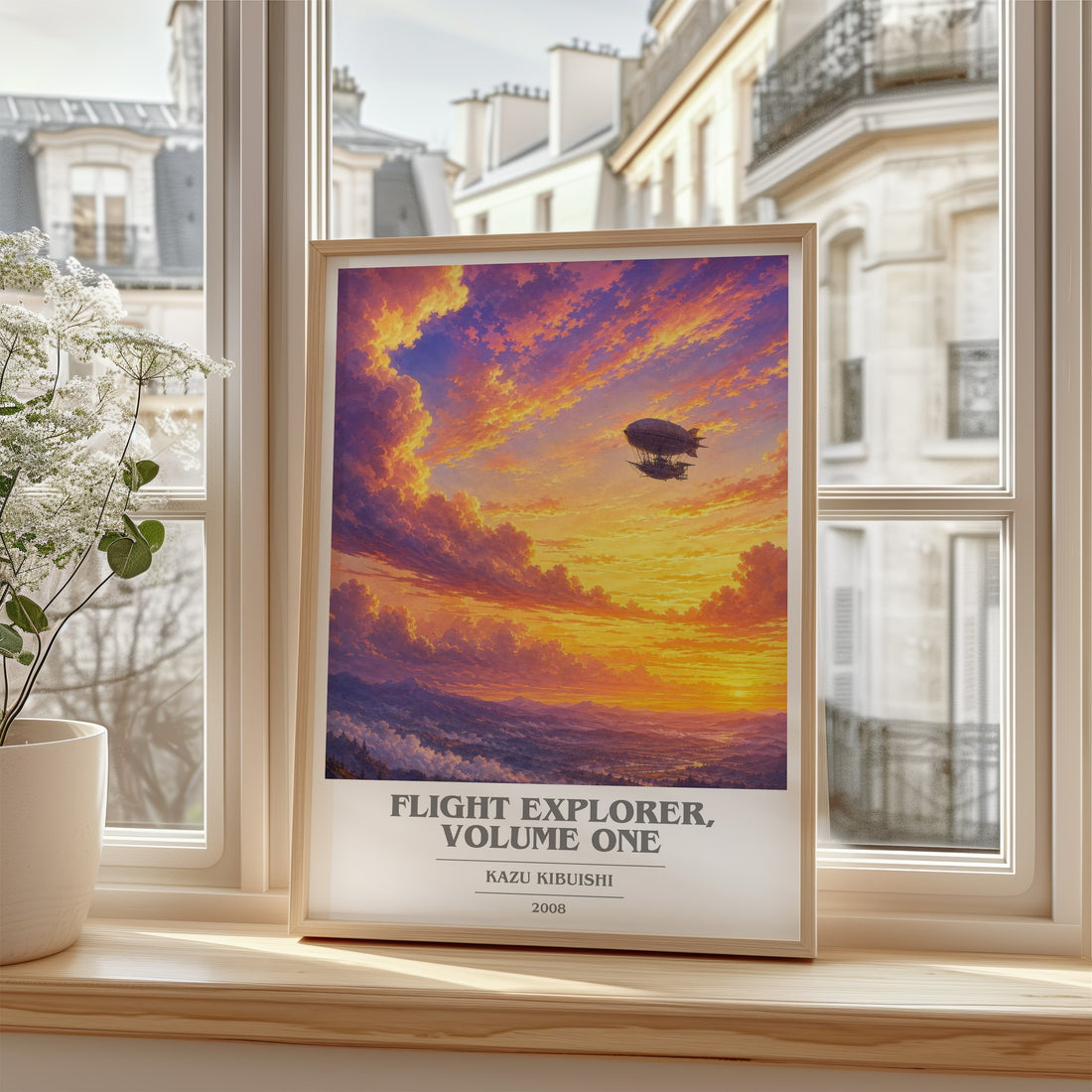 Flight Explorer, Volume One book cover poster colour and style options – Kazu Kibuishi book art
