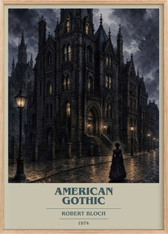American Gothic Book Cover Poster by Robert Bloch