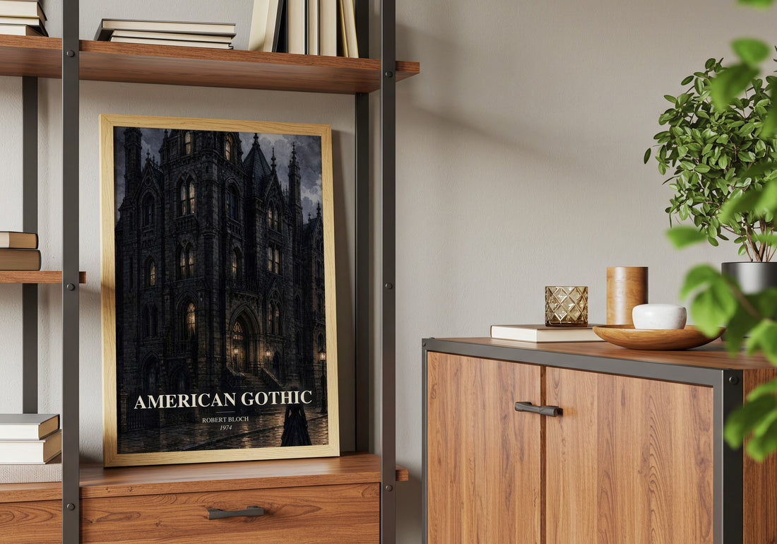 American Gothic book watercolour illustration paper finish options – matte satin gloss