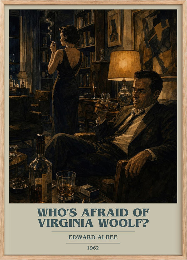 Who's Afraid of Virginia Woolf? Book Cover Poster by Edward Albee