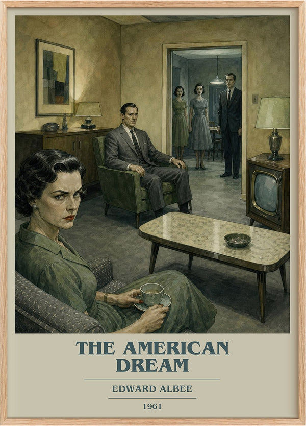 The American dream Book Cover Poster by Edward Albee