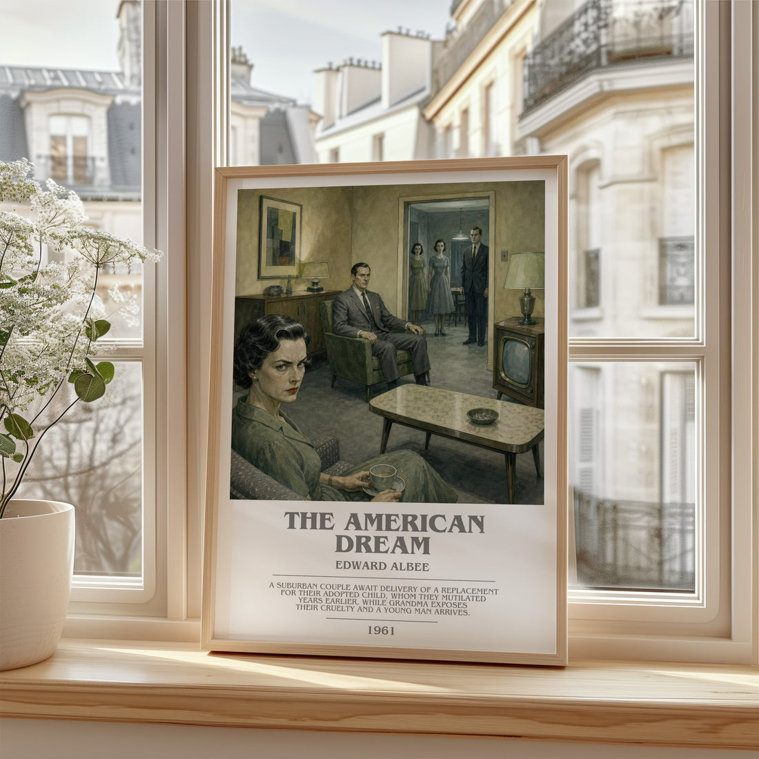 The American dream bookish poster colour and style options – Edward Albee book art