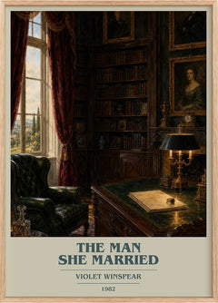 The Man She Married Book Cover Poster by Violet Winspear