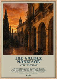 The Valdez Marriage Bookish Wall Art by Violet Winspear