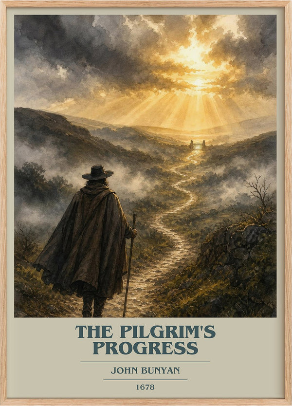 The Pilgrim's Progress Book Cover Poster by John Bunyan