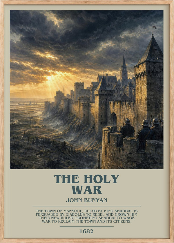The holy war Bookish Wall Art by John Bunyan