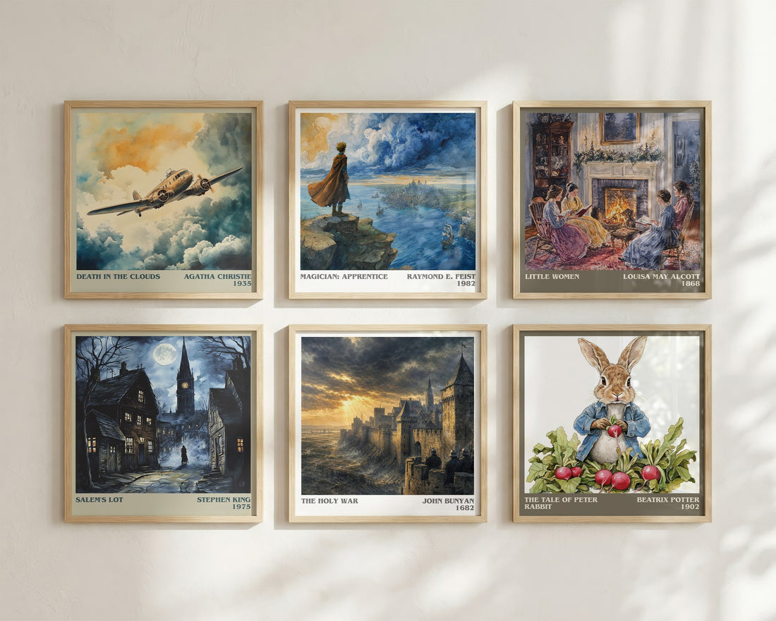 The holy war literary art print colour and style options – John Bunyan book art