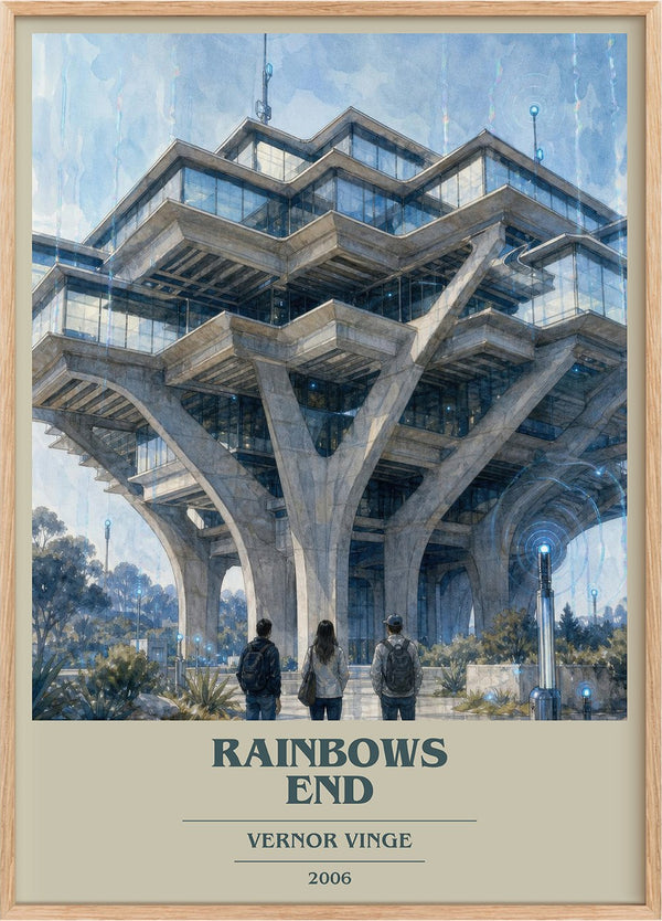 Rainbows End Book Cover Poster by Vernor Vinge