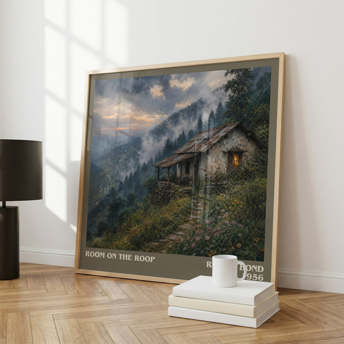 Room On the Roop literary print framed by window – literary home decor