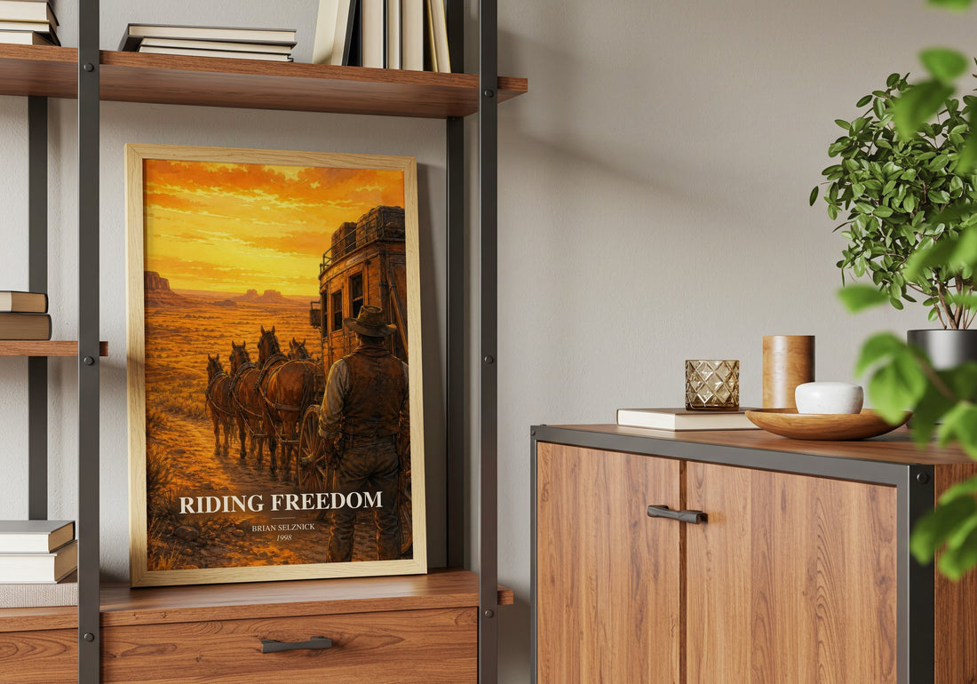 Riding Freedom book watercolour illustration paper finish options – matte satin gloss